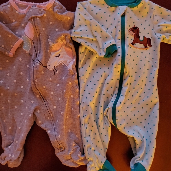 Carter's Other - 2 Baby Girl Sleepers